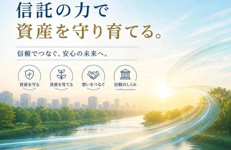 未来をつなぐ信託の力で資産を守り育てる。