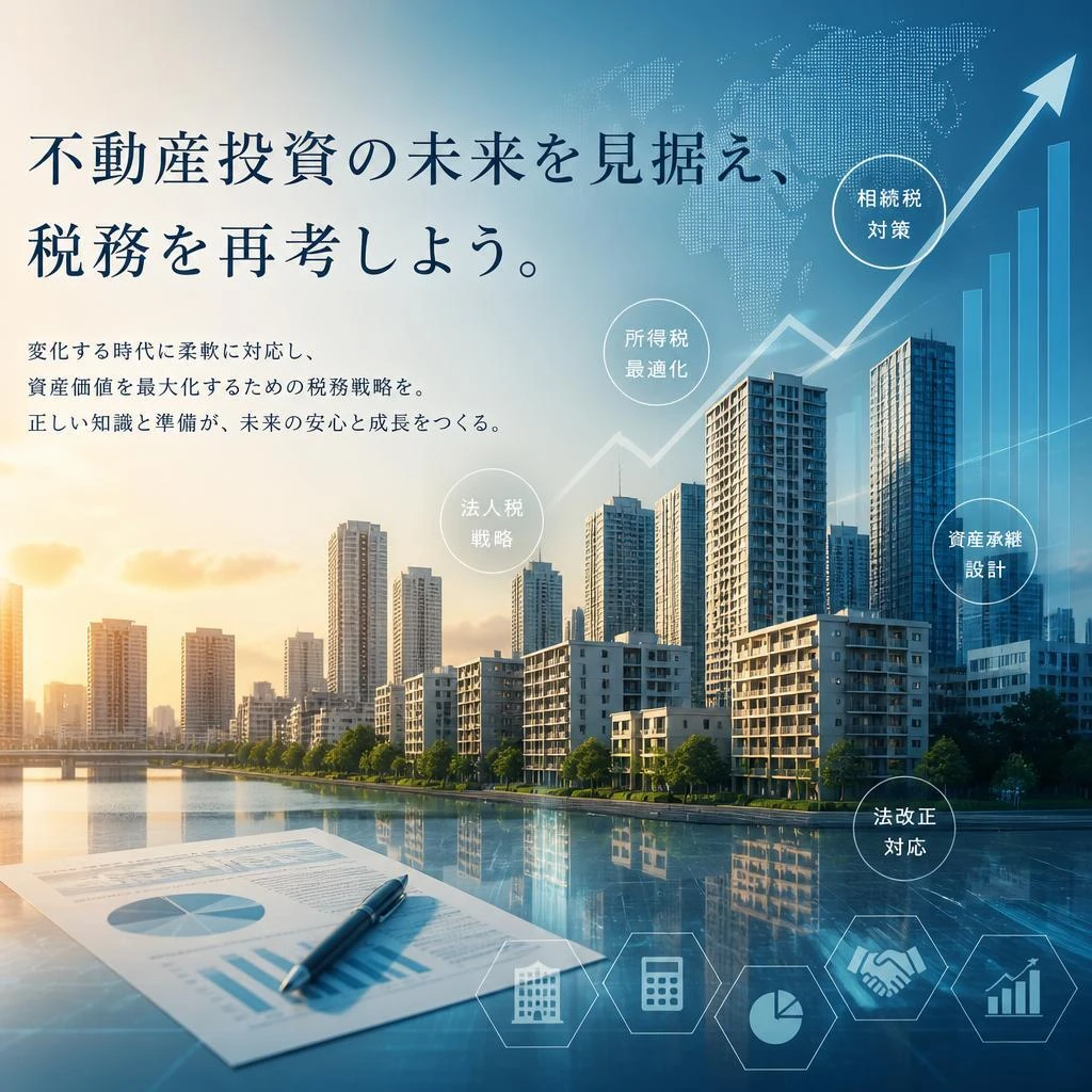 不動産投資の未来を見据え、税務を再考しよう。